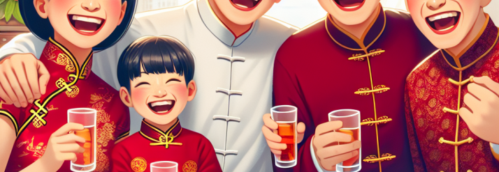 Chinese new year family
